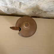 Adorable Wooden Mustard Pot