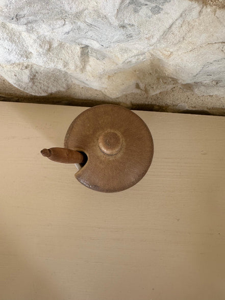 Adorable Wooden Mustard Pot