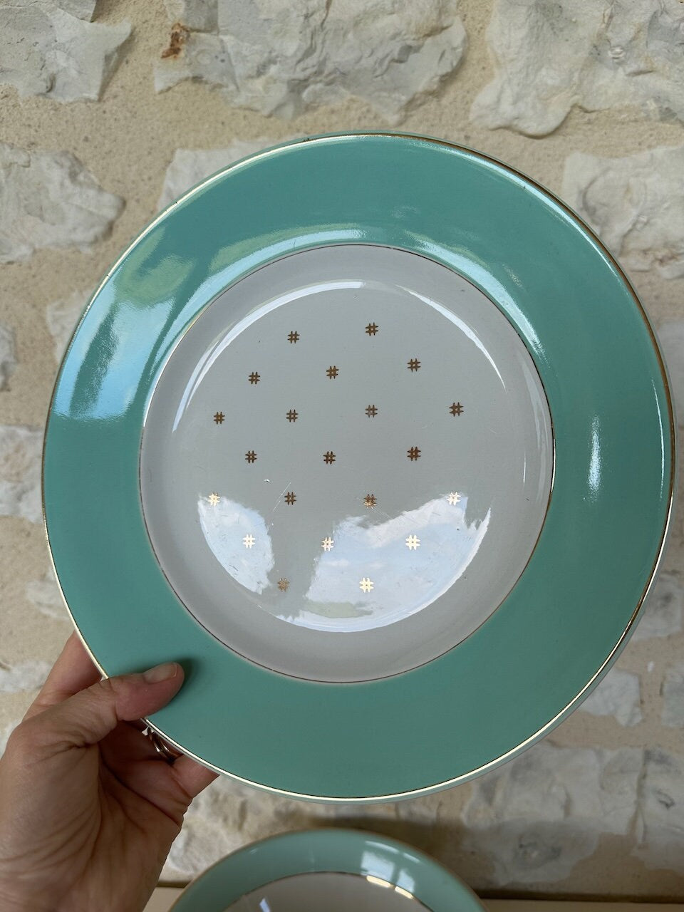KG Luneville Pale Turquoise Dinner Service