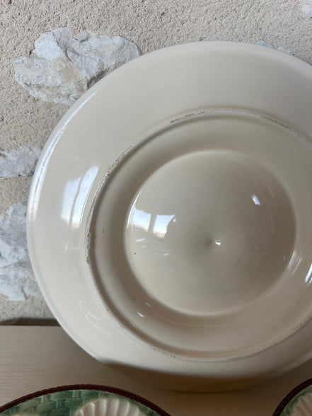 Vintage French Longchamp Oyster Plates & Server Set