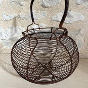 Antique French Egg Basket
