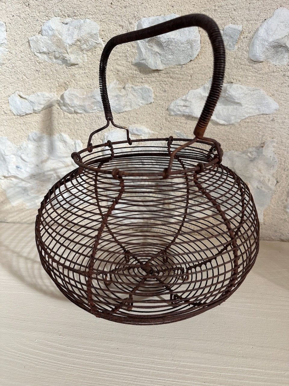 Antique French Egg Basket
