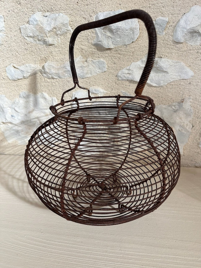 Antique French Egg Basket
