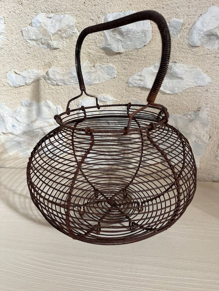 Antique French Egg Basket