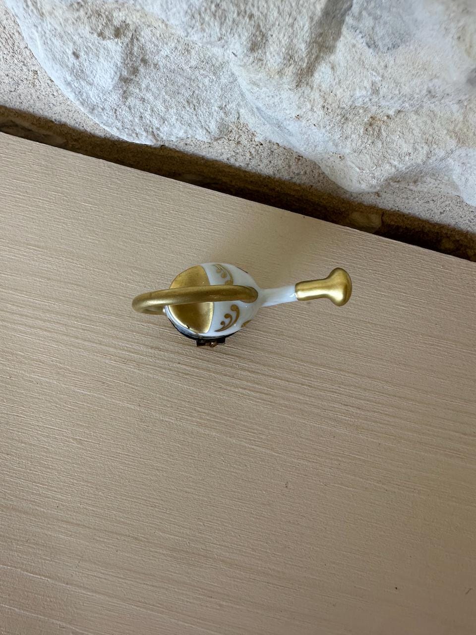 Limoges Watering Can Trinket Box