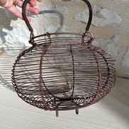 Antique French Egg Basket