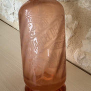 Vintage Pink Glass Soda Siphon - J. Marcel Delage Paris