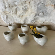 Vintage Snail Shell Pots