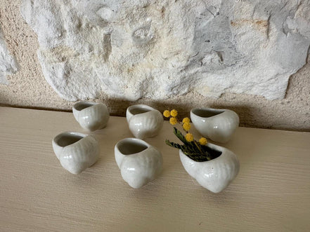 Vintage Snail Shell Pots