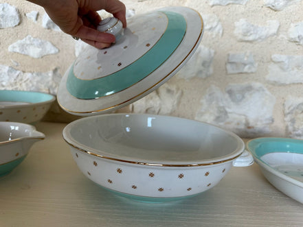 KG Luneville Pale Turquoise Dinner Service
