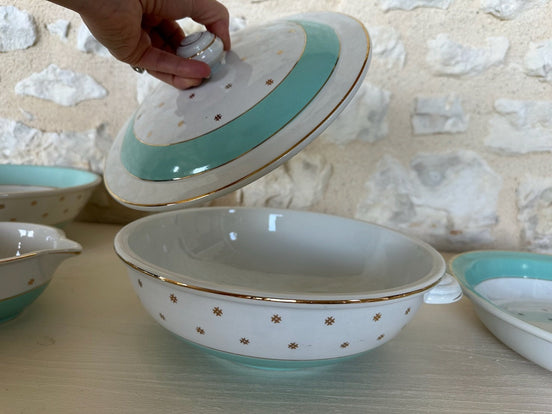 KG Luneville Pale Turquoise Dinner Service