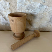 Vintage Wooden Pestal and Mortar