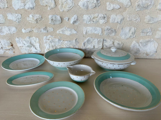 KG Luneville Pale Turquoise Dinner Service