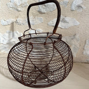 Antique French Egg Basket