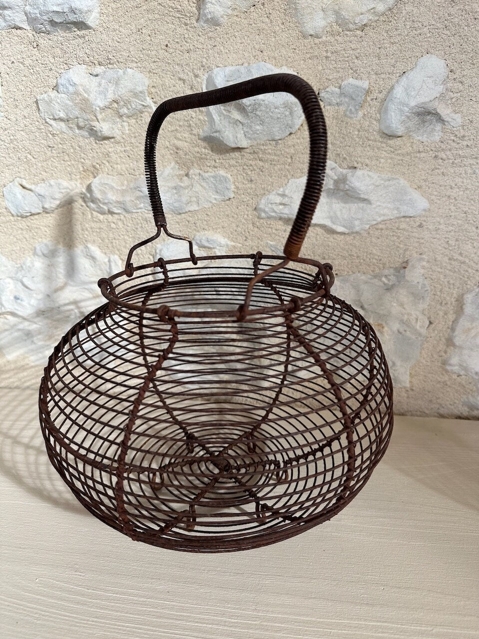 Antique French Egg Basket
