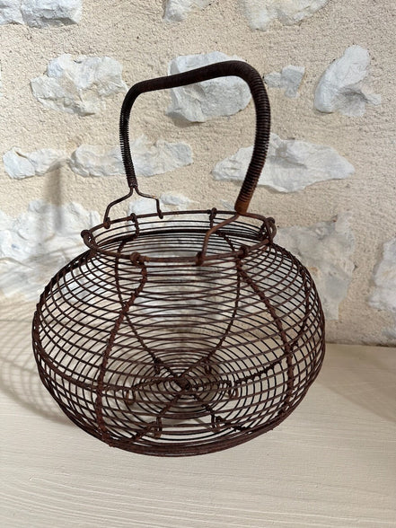 Antique French Egg Basket