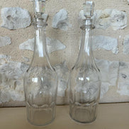 Pair of Crystal Baccarat Wine Carafes