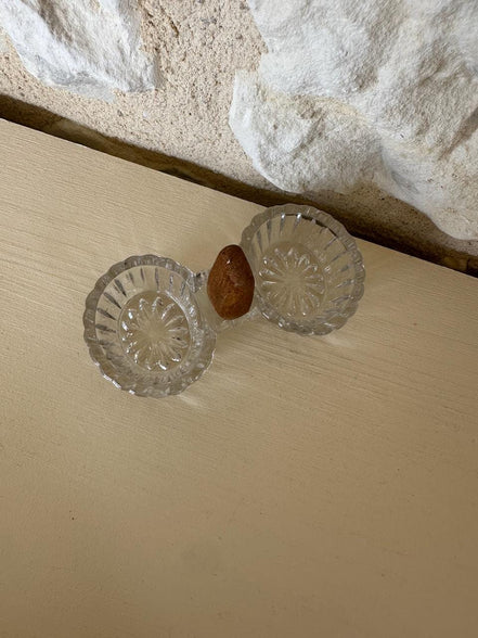 Glass Salt & Pepper Holder