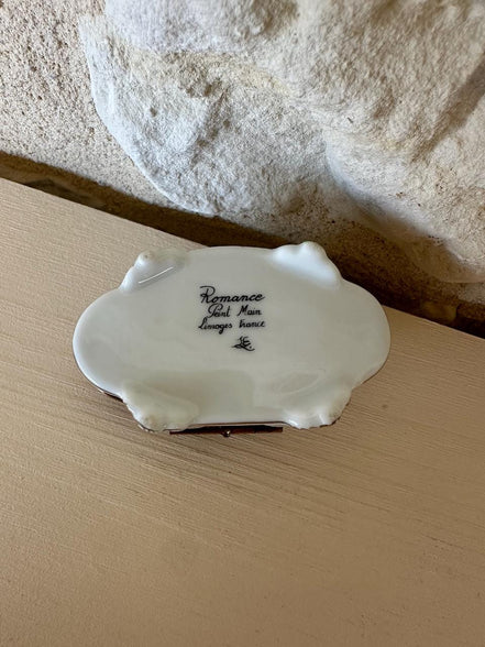 Exquisite Hand Painted Limoges Trinket Box