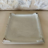 Antique French Footed Terre de Fer Hot Plate