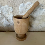 Vintage Wooden Pestal and Mortar