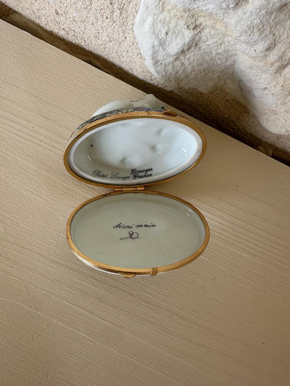 Limoges Frog Trinket Box