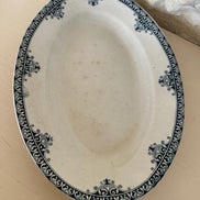 Aged Terre de Fer Oval Serving Dish