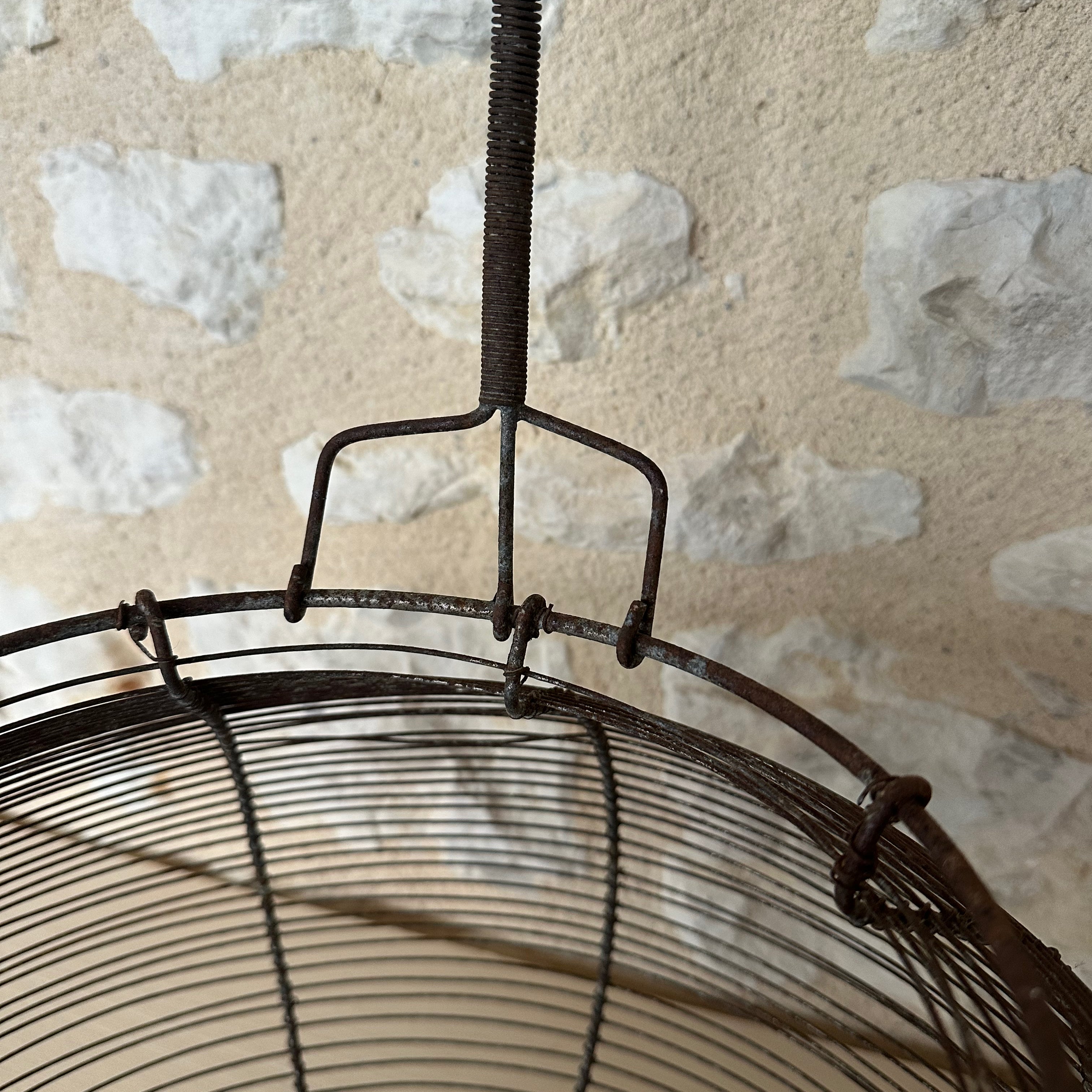 Antique French Wire Egg Basket