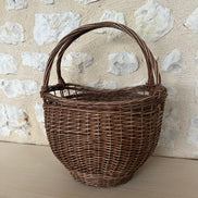 Vintage French Hand Woven Basket