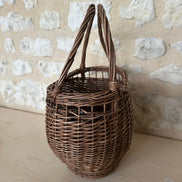 Vintage French Hand Woven Basket