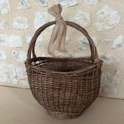 Vintage French Hand Woven Basket
