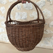 Vintage French Hand Woven Basket