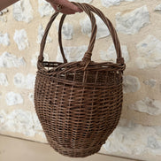 Vintage French Hand Woven Basket