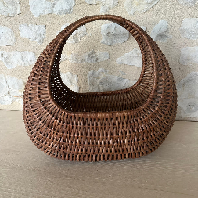 Adorable Vintage French Wicker Basket