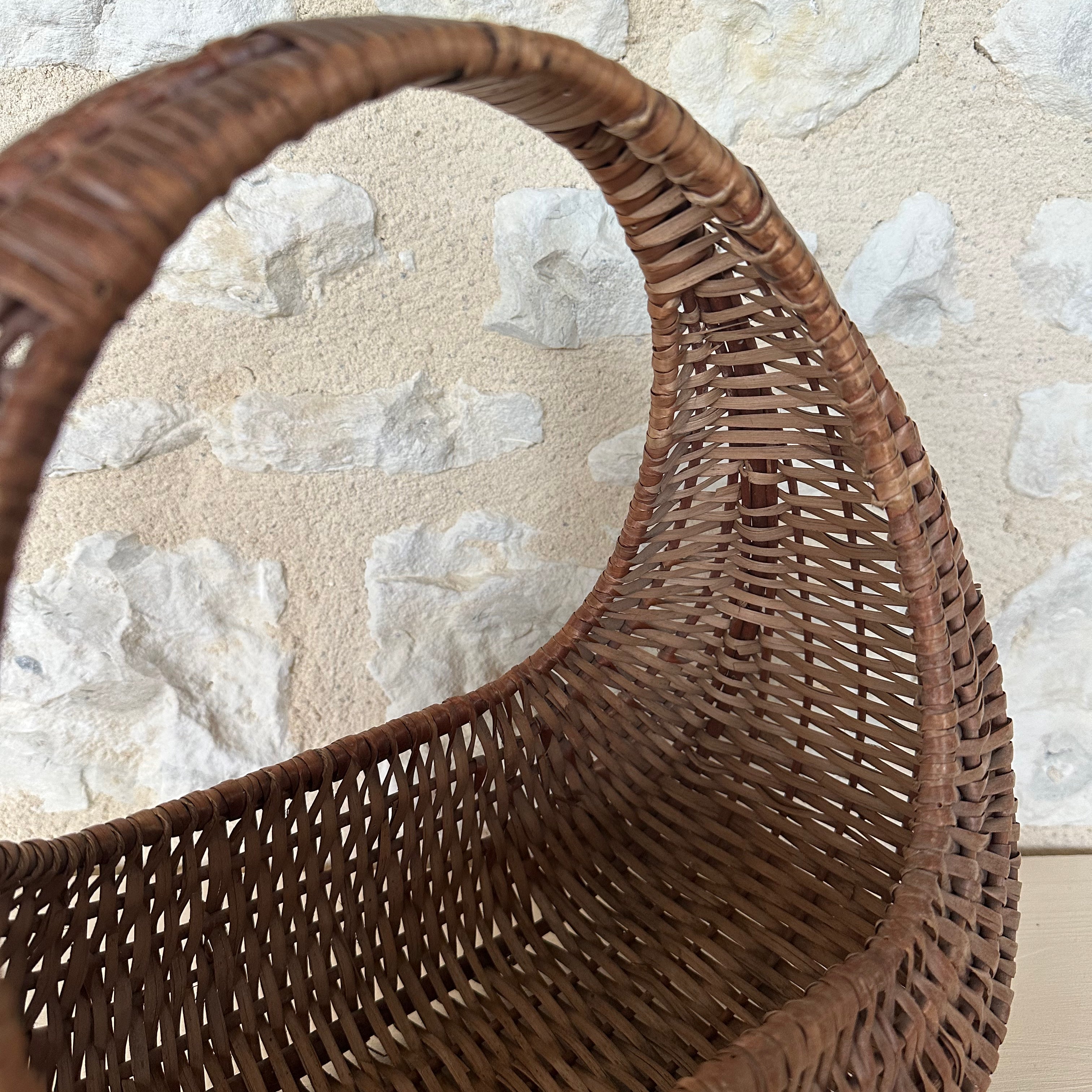 Adorable Vintage French Wicker Basket
