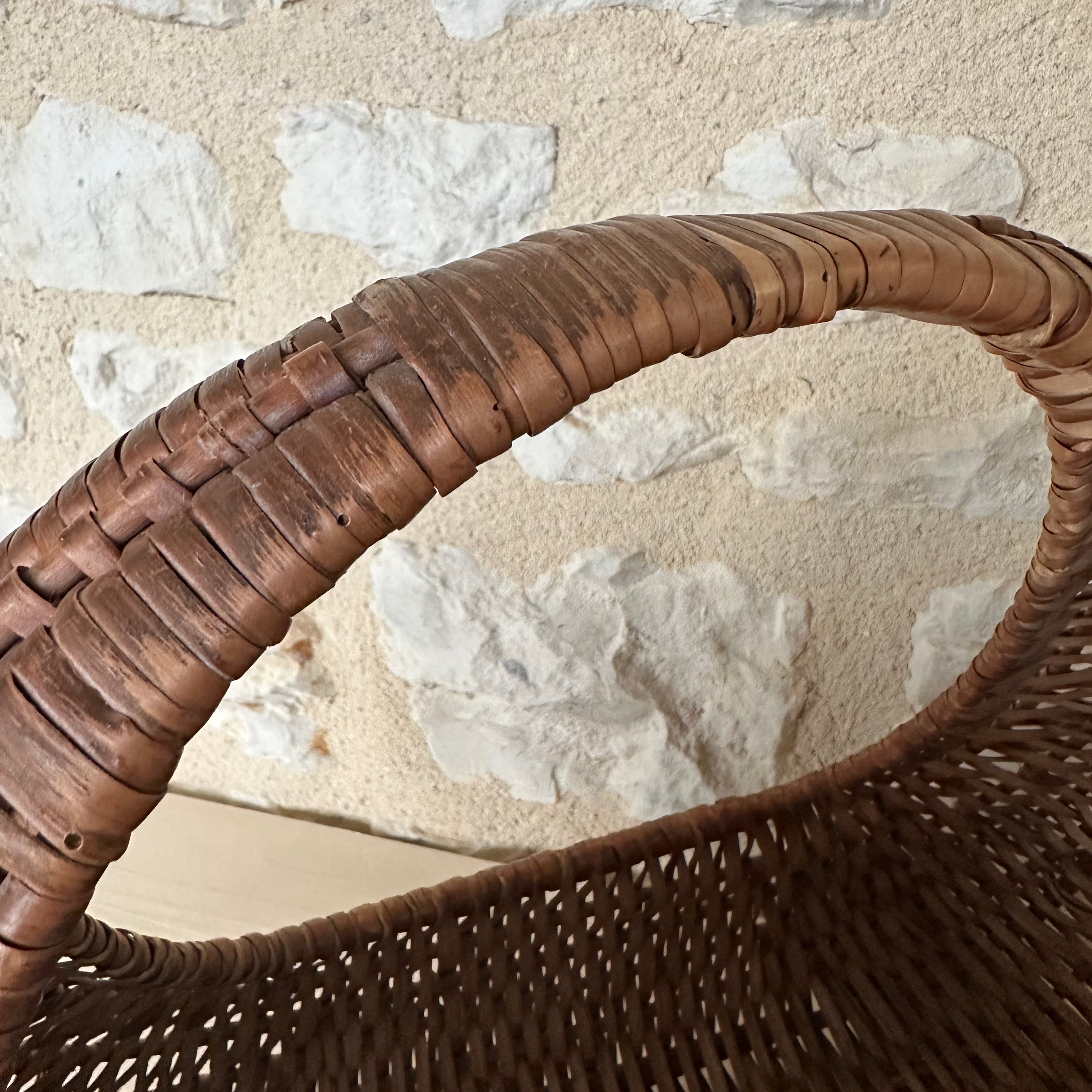 Adorable Vintage French Wicker Basket
