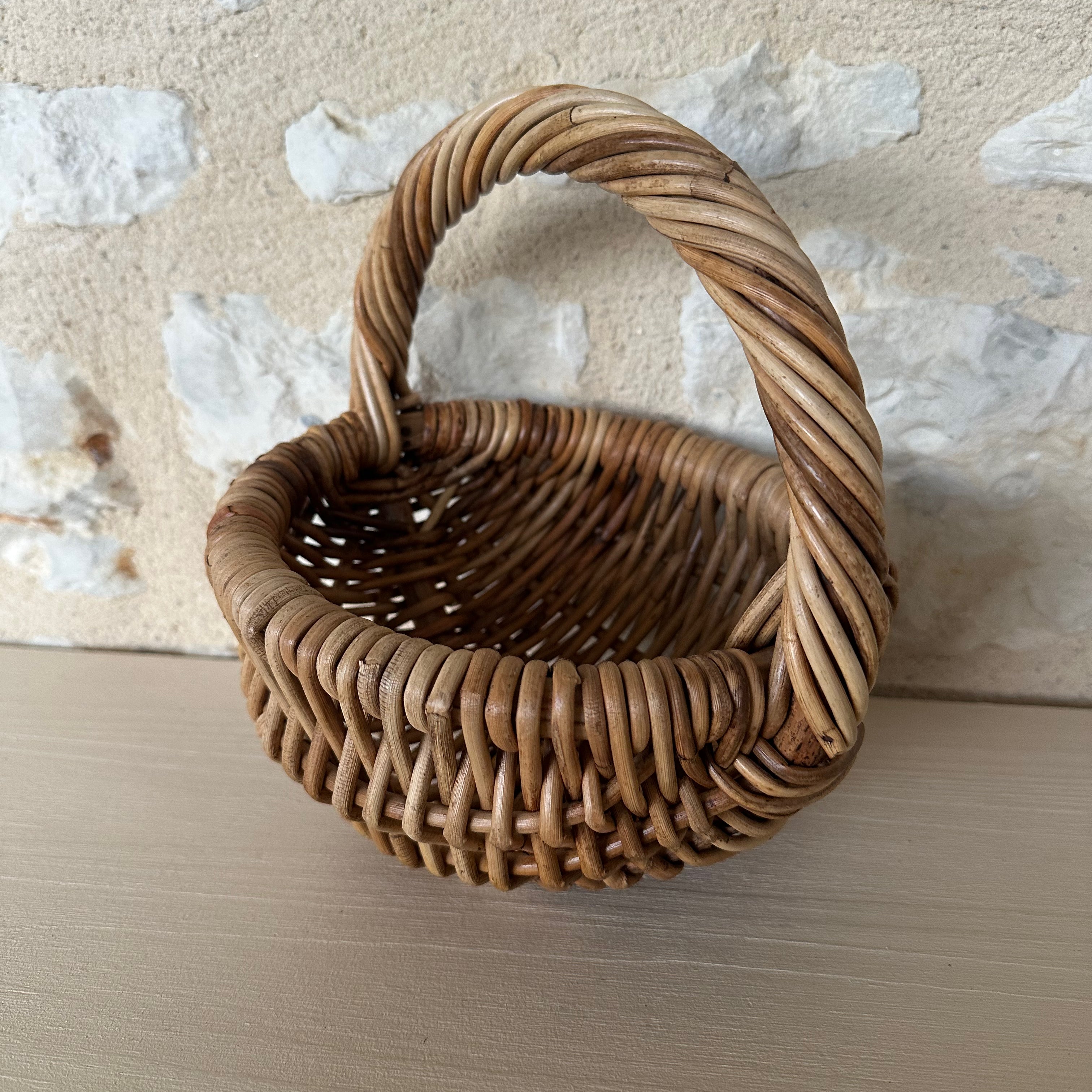 Sweet Little Vintage Wicker Basket