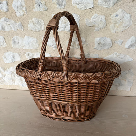 Stunning Vintage French Market Basket