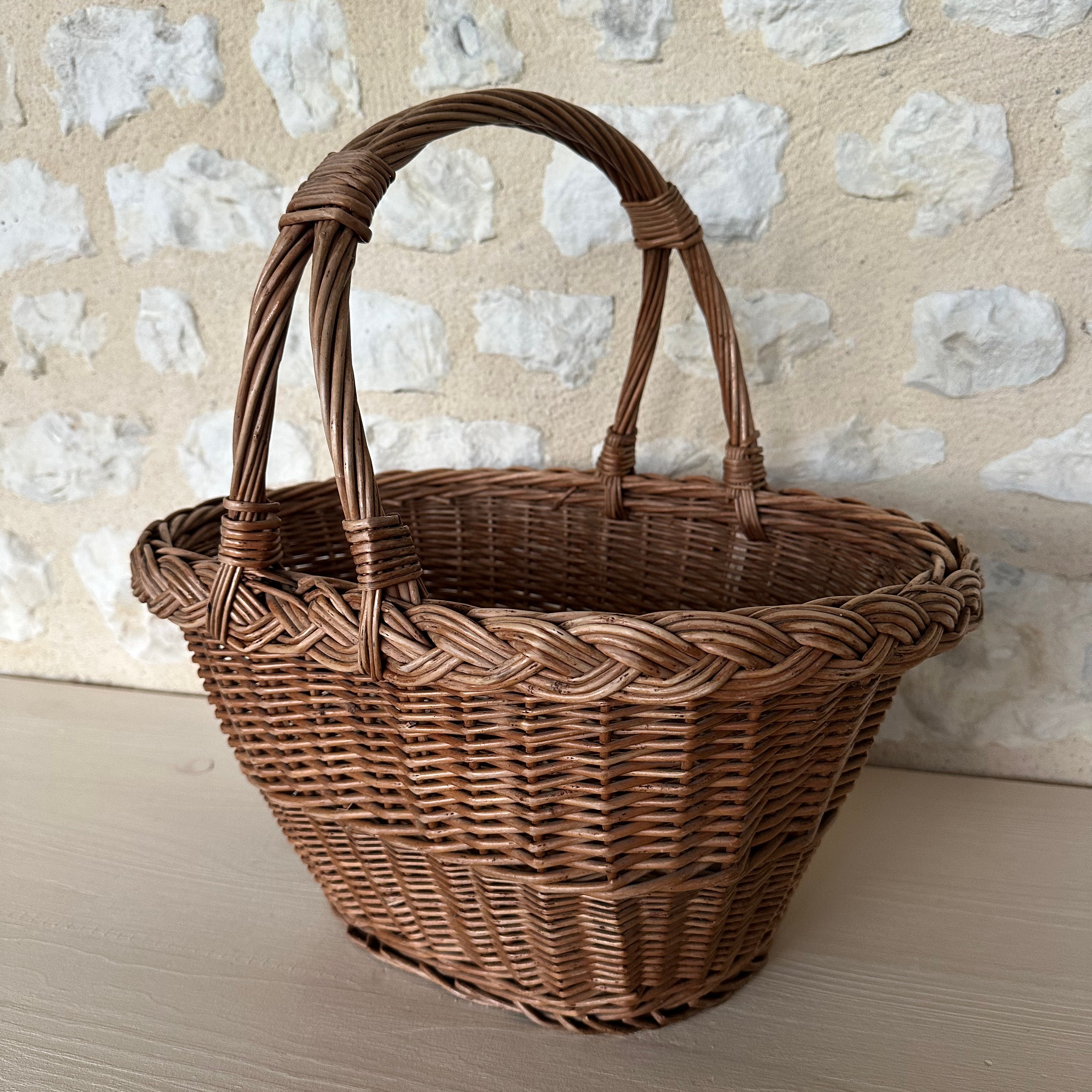 Stunning Vintage French Market Basket