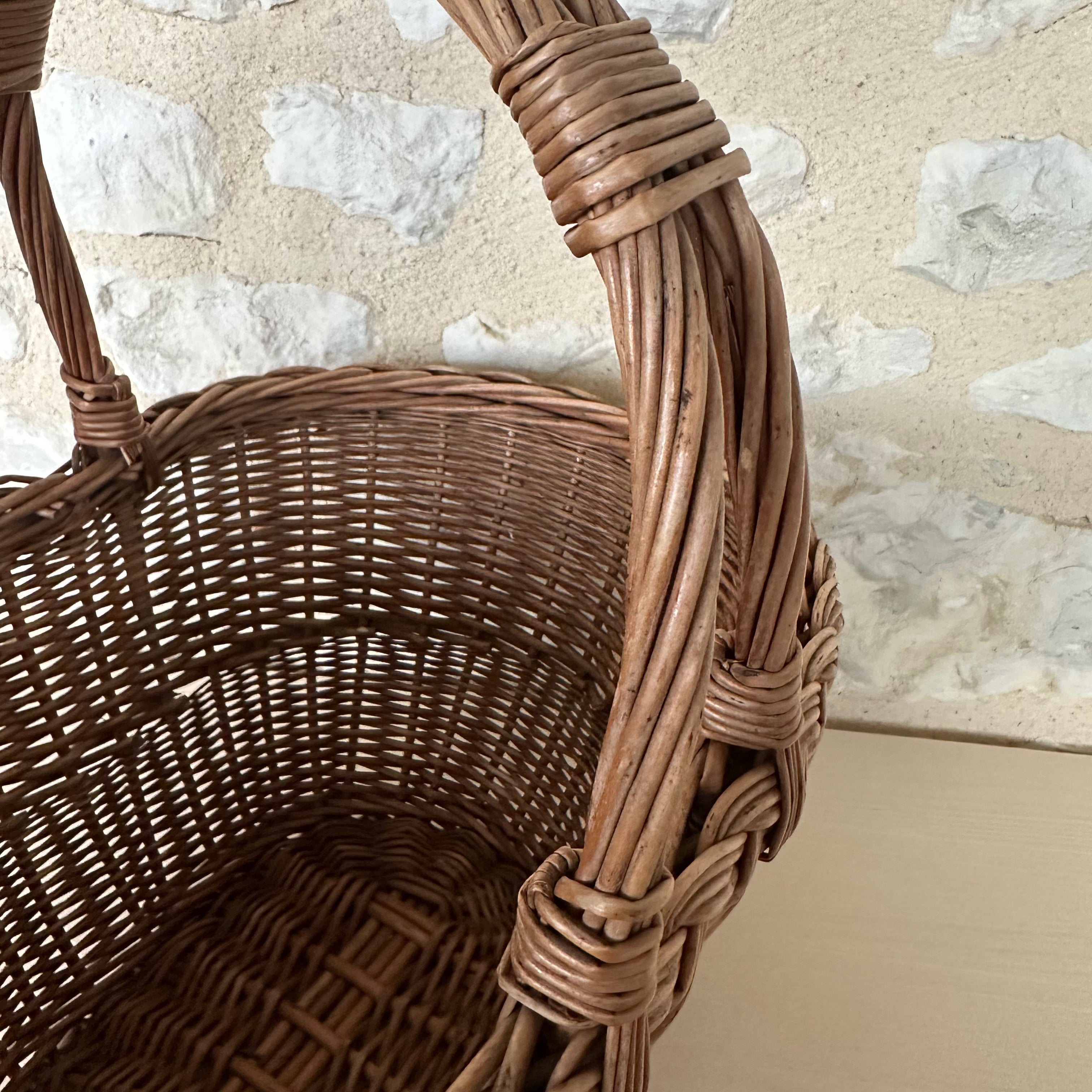 Stunning Vintage French Market Basket