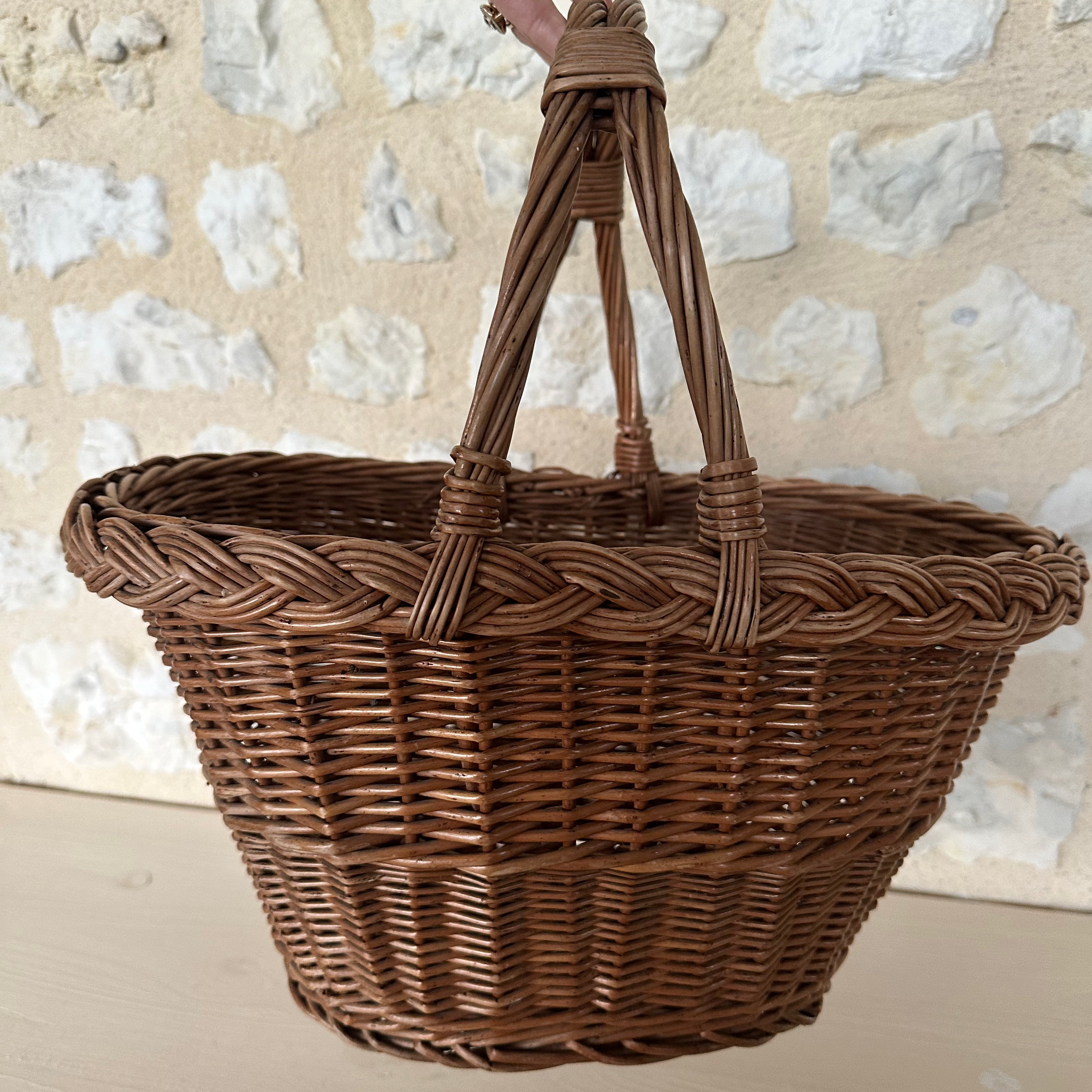 Stunning Vintage French Market Basket