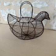 Antique Hen Egg Basket