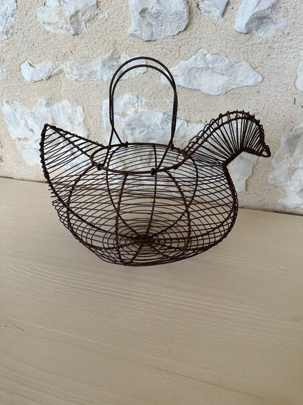 Antique Hen Egg Basket