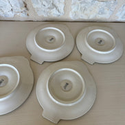 Set of Four Oyster Plates by Longwy France
