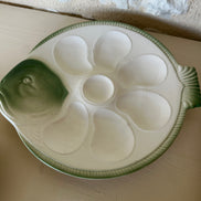 Set of Four Oyster Plates by Longwy France