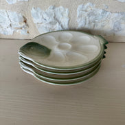 Set of Four Oyster Plates by Longwy France