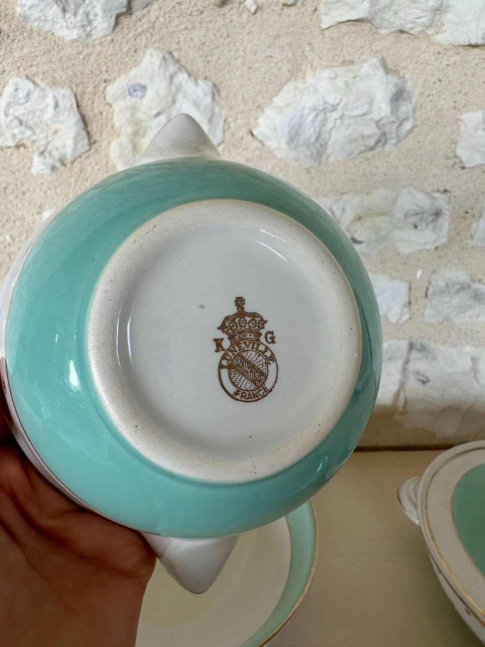 KG Luneville Pale Turquoise Dinner Service