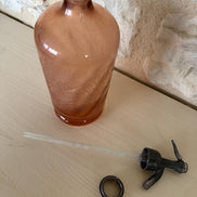 Vintage Pink Glass Soda Siphon - J. Marcel Delage Paris