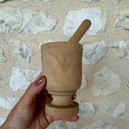 Vintage Wooden Pestal and Mortar
