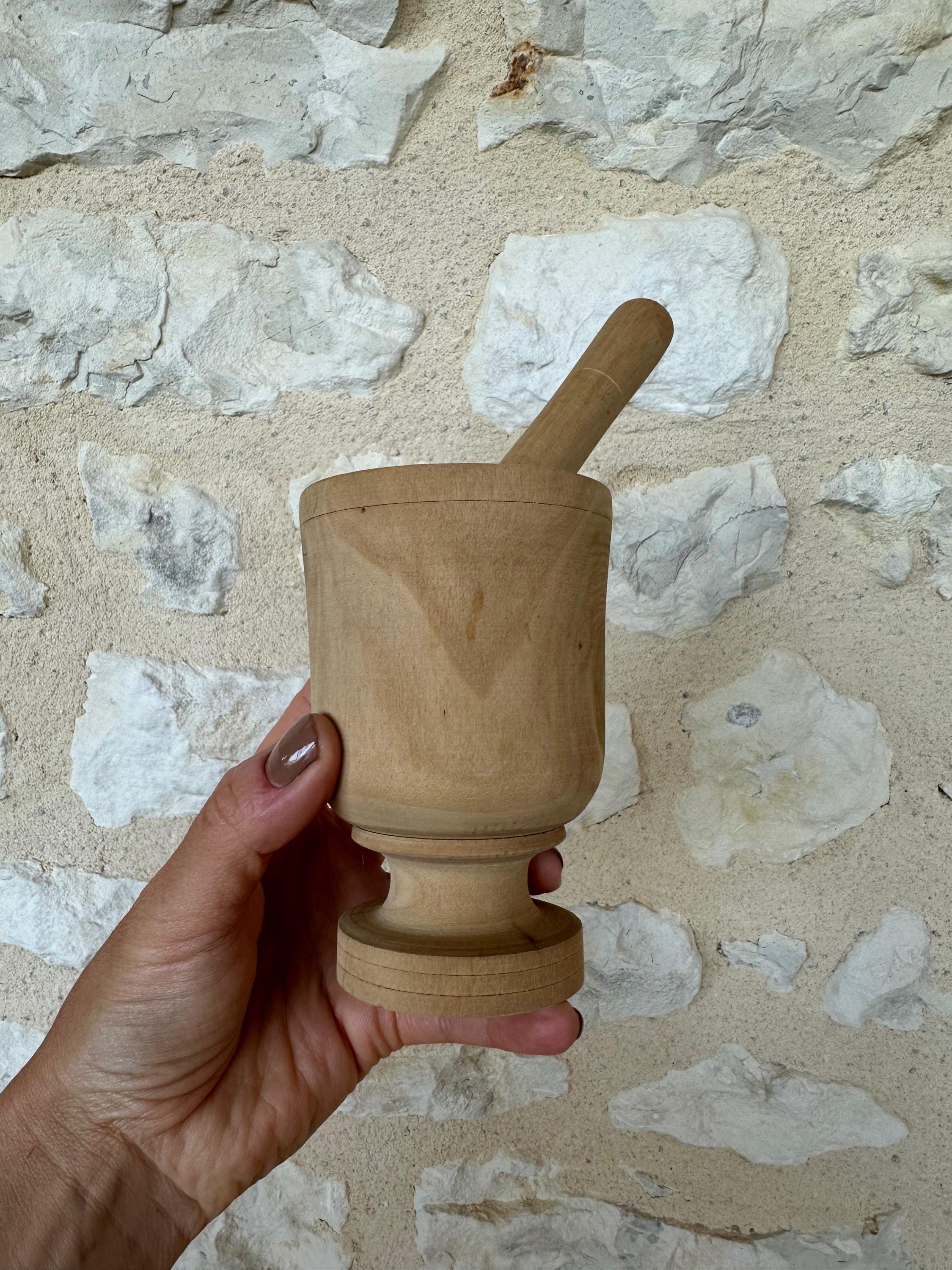 Vintage Wooden Pestal and Mortar
